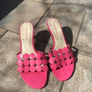 Pink Slip-on Heels, Size 8M